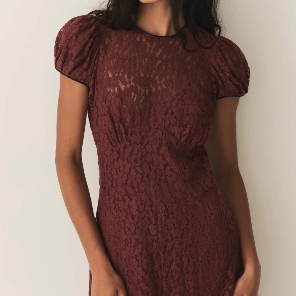 Doen Katarina Dress in Black Cherry